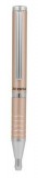 Golyóstoll, 0,24 mm, teleszkópos, rose gold színű tolltest, ZEBRA SL-F1, kék (TZ10082)