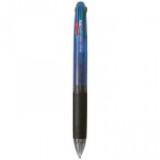 Golyóstoll, 0,27 mm, nyomógombos, négyszínű, PILOT "Feed GP4", kék test