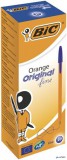 Golyóstoll, 0,3 mm, kupakos, BIC 'Orange Original Fine', kék