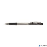 Golyóstoll, 0,35 mm, nyomógombos, PENTEL "BK417", fekete