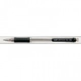 Golyóstoll, 0,4 mm, nyomógombos, UNI "SN-101 Laknock Fine", fekete