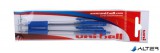 Golyóstoll, 0,4 mm, nyomógombos, UNI "SN-101 Laknock Fine", kék