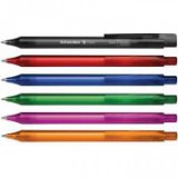 Golyóstoll, 0,5 mm, nyomógombos, SCHNEIDER "Fave", vegyes színek [50 db]