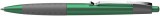 Golyóstoll, 0,5 mm, nyomógombos, schneider "loox", zöld 135504