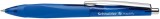 Golyóstoll, 0,5 mm, nyomógombos, sötétkék szín&#369; tolltest, schneider "haptify", kék 135303