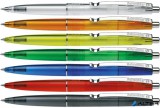 Golyóstoll, 0,5 mm, nyomógombos, vegyes színű test, SCHNEIDER 'K20 Icy', kék