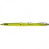 Golyóstoll, 0,5 mm, nyomógombos, vegyes színű test, SCHNEIDER "K20", kék [20 db]