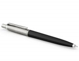 Golyóstoll, 0,7 mm, ezüst színű klip, fekete tolltest, PARKER Royal Jotter Originals, kék (ICPJRBPF)