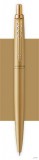 Golyóstoll, 0,7 mm, nyomógombos, arany színű klip, arany tolltest, PARKER, &#039;Royal Jotter XL&#039;, kék