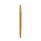 Golyóstoll, 0,7 mm, nyomógombos, arany színű klip, arany tolltest, PARKER, "Royal Jotter XL", kék