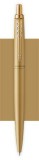 Golyóstoll, 0,7 mm, nyomógombos, arany színű klip, arany tolltest, PARKER, Royal Jotter XL, kék (ICPJRXLA)