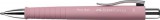 Golyóstoll, 0,7 mm, nyomógombos, FABER-CASTELL Poly Ball, rózsaszín (TFC241127)