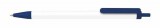 Golyóstoll, 0,7 mm, nyomógombos, kék-fehér tolltest, VICTORIA OFFICE, kék (TVI2009K)