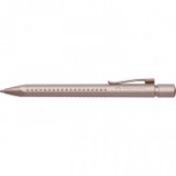 Golyóstoll, 0,7 mm, nyomógombos, rózsaszín tolltest, FABER-CASTELL "Grip 2010-M", kék