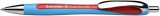 Golyóstoll, 0,7 mm, nyomógombos, schneider "slider rave xb", piros 132502