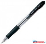 Golyóstoll 0,7 nyomógombos Super Grip Fine Pilot, írásszín fekete