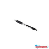 Golyóstoll 0,7mm, gumírozott fekete átlátszó test, Bluering® R2, írásszín fekete