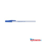 Golyóstoll 0,7mm, kupakos antibakteriális Ico Signetta, írásszín kék