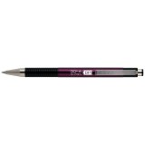 Golyóstoll 0,7mm, metál mályva test, Zebra F-301A, írásszín kék