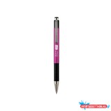 Golyóstoll 0,7mm, metál pink test, Zebra F301A, írásszín kék
