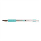 Golyóstoll 0,7mm, pasztell zöld test, Zebra F-301, írásszín kék