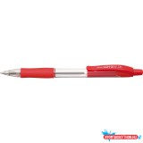 Golyóstoll 0,7mm, piros átlátszó test, Penac CCH-3, írásszín piros