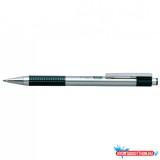 Golyóstoll 0,7mm, zöld test, Zebra F-301, írásszín kék