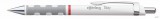 Golyóstoll, 0,8 mm, nyomógombos, fehér tolltest, ROTRING "Tikky", kék