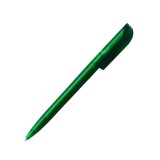Golyóstoll 0,8mm, nyomógombos mûanyag zöld test, S88, Bluering® írásszín zöld