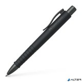 Golyóstoll, 1 mm, XB, nyomógombos tolltest, fekete tolltest, FABER-CASTELL "Poly Ball Urban", kék