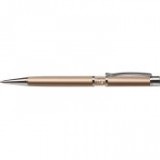 Golyóstoll, arany, középen arany SWAROVSKI®kristállyal töltve, 14cm, ART CRYSTELLA®