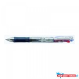 Golyóstoll átlátszó test, Zebra Clip on Slim 4C 4 színû