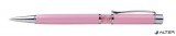 Golyóstoll, Crystals from SWAROVSKI®, rózsaszín, középen rózsaszín kristályokkal töltve, ART CRYSTELLA®, 14cm
