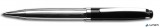 Golyóstoll, fekete-ezüst "Broadway", fehér SWAROVSKI® kristállyal, 14cm, ART CRYSTELLA®