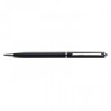 Golyóstoll, fekete "SLIM", tanzanite lila SWAROVSKI® kristállyal, 13 cm, ART CRYSTELLA®