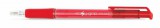 Golyóstoll, Flexoffice EasyGrip, piros, 0,4 mm, nyomógombos