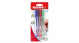 Golyóstoll készlet, 1,0 mm, kupakos, KORES "K1-M", vegyes színek