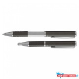 Golyóstoll metál szürke test, Zebra SLF1, írásszín kék