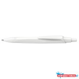 Golyóstoll nyomógombos 0,5mm, fehér test Schneider REco M, írásszín kék