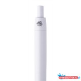 Golyóstoll nyomógombos antibakteriális mûanyag fehér test, Bluering(R) írásszín kék