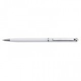 Golyóstoll, SWAROVSKI® kristállyal, fehér kristállyal,  13 cm, ART CRYSTELLA, fehér