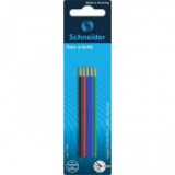 Golyóstollbetét, 0,5 mm, SCHNEIDER "Take 4", 4 különböző szín [5 db]
