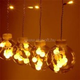 Gömb alakú 8 programos/2,5m/távirányítós/meleg fehér/12db LED-es USB-s fénydekoráció (IRIS_312-03)