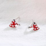 GOMBA - EZÜST FÜLBEVALÓ