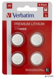 Gombelem, CR2032, 4 db, VERBATIM "Premium"