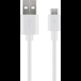 Goobay 43837 USB-A apa - Micro USB apa 2.0 Adat és töltőkábel - Fehér (1m) (43837)