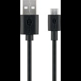 Goobay 46800 USB-A apa - Micro USB apa 2.0 Adat és töltőkábel - Fekete (1m) (46800)