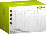 Goobay 57940 Icicle Kültéri LED fényfüggöny 15m - Meleg fehér (Bontott)