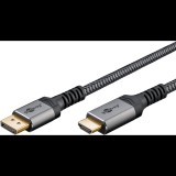 Goobay 65270 DisplayPort 1.2 - HDMI 2.0 Kábel 3m - Szürke (65270)