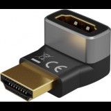 Goobay 72009 HDMI 2.1 apa - HDMI 2.1 apa 90° Toldó Adapter - Fekete (RB72009)